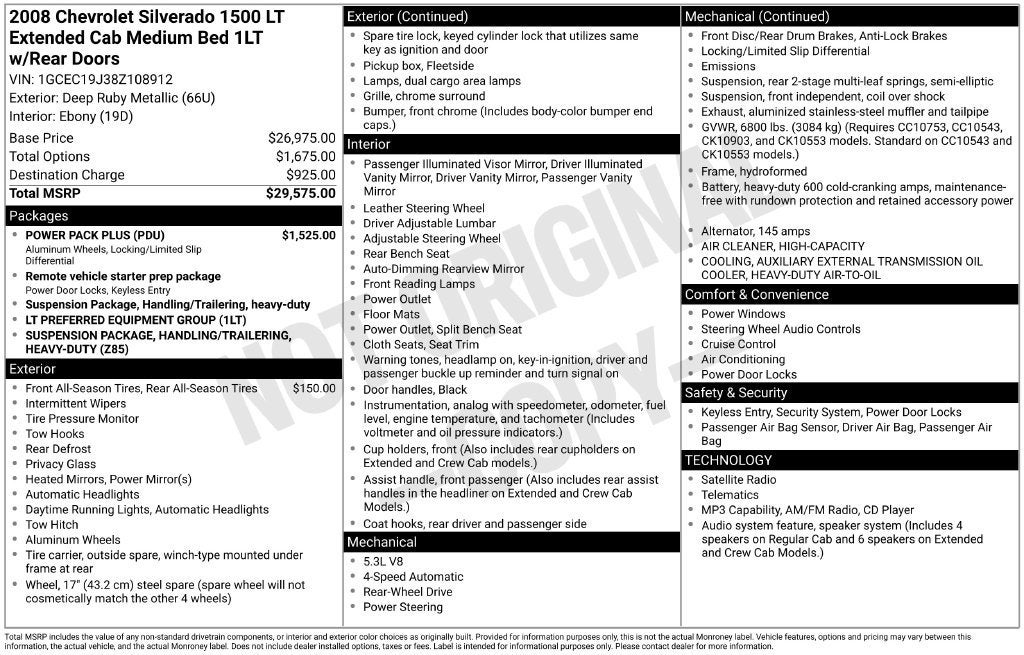 2008 Chevrolet Silverado 1500 LT w/1LT