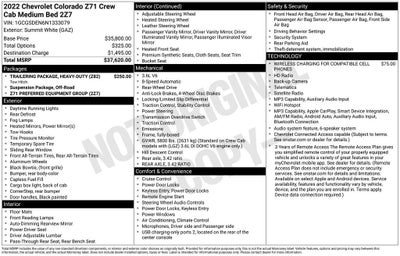 2022 Chevrolet Colorado Z71