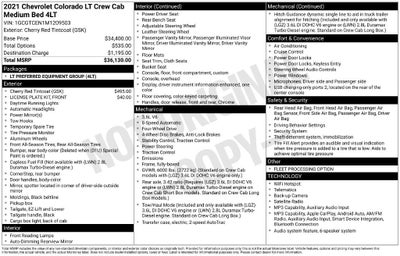 2021 Chevrolet Colorado 4WD LT