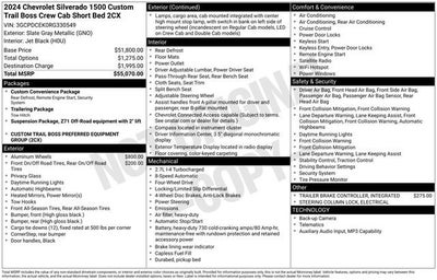 2024 Chevrolet Silverado 1500 Custom Trail Boss