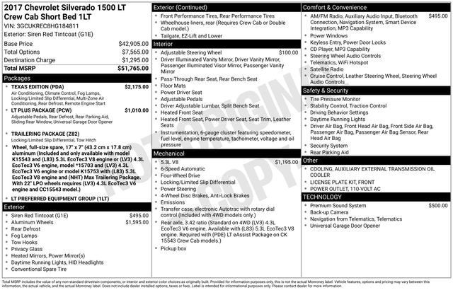 2017 Chevrolet Silverado 1500 LT