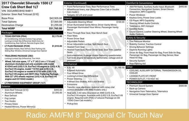 2017 Chevrolet Silverado 1500 LT