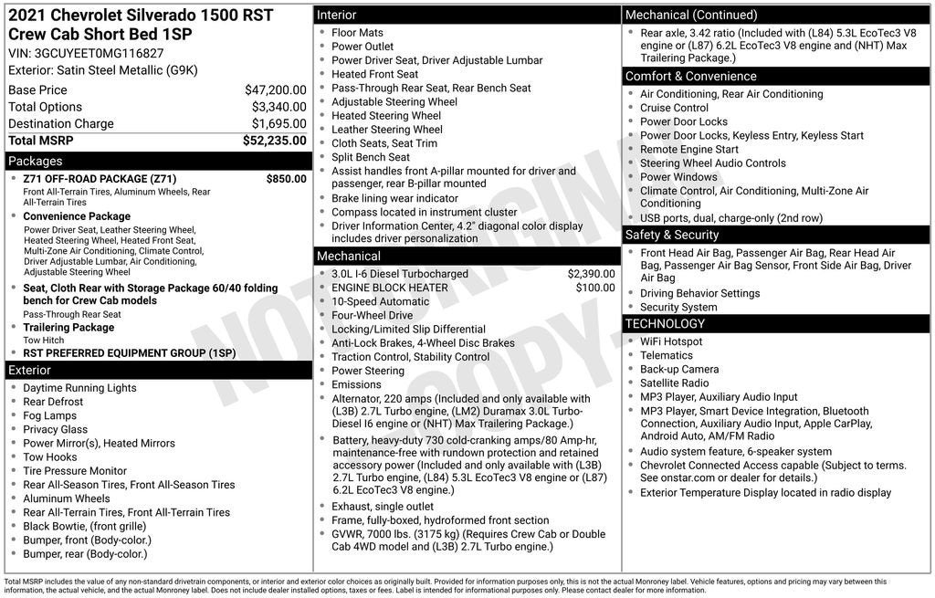 2021 Chevrolet Silverado 1500 RST