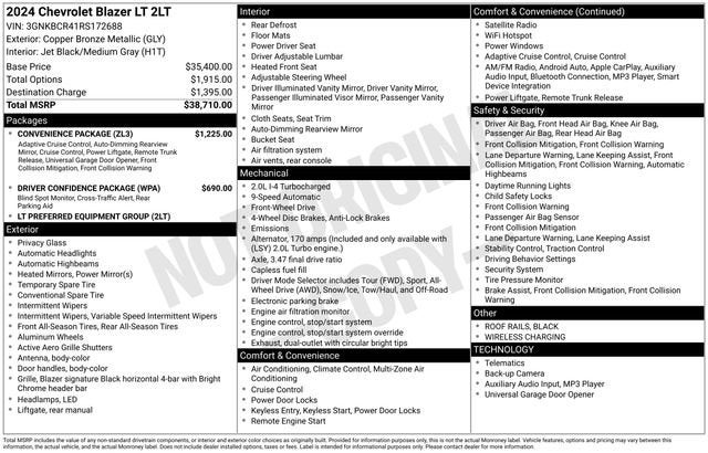 2024 Chevrolet Blazer 2LT