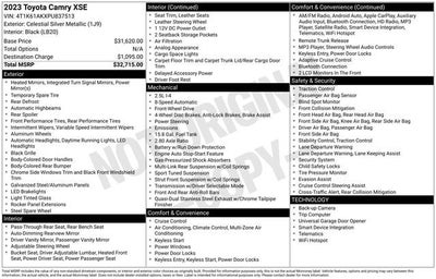 2023 Toyota Camry XSE