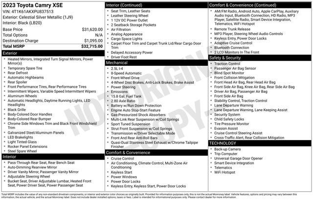 2023 Toyota Camry XSE