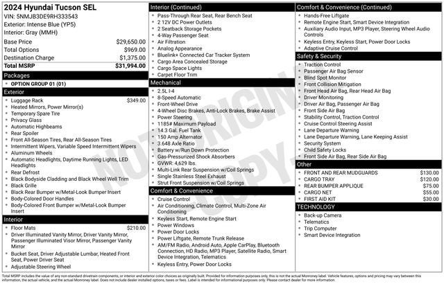 2024 Hyundai TUCSON SEL