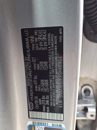 2025 Hyundai TUCSON SEL