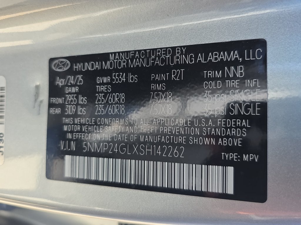 2025 Hyundai SANTA FE SEL