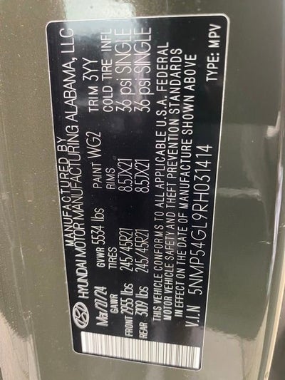 2024 Hyundai SANTA FE Calligraphy