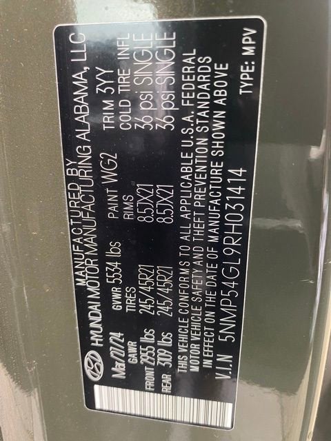 2024 Hyundai SANTA FE Calligraphy