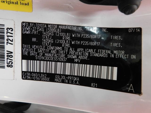 2014 Toyota Sienna XLE