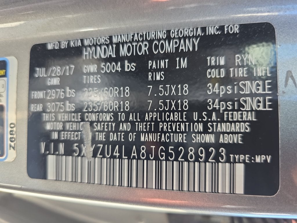 2018 Hyundai SANTA FE SPORT 2.0T