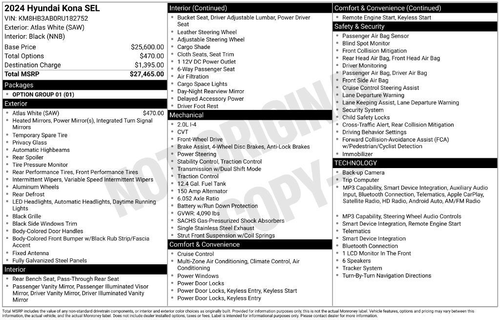2024 Hyundai KONA SEL