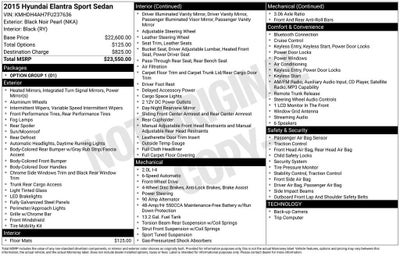 2015 Hyundai ELANTRA Sport