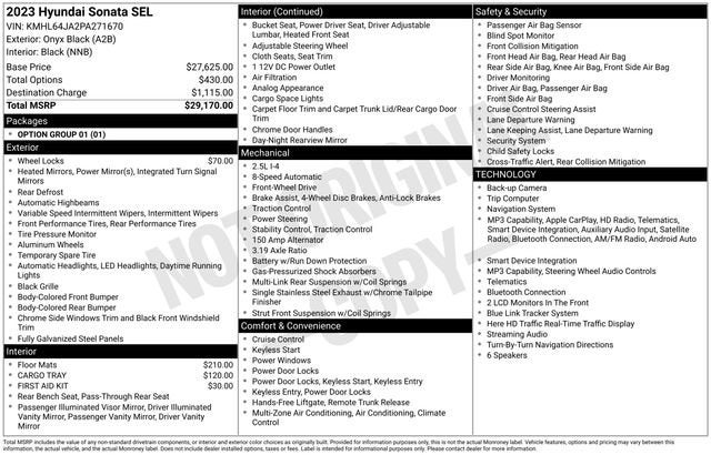 2023 Hyundai SONATA SEL