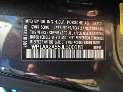 2018 Porsche Macan NA