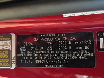 2024 Kia Forte LXS