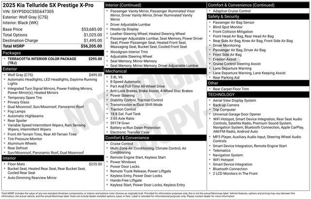 2025 Kia Telluride SX-Prestige X-Pro