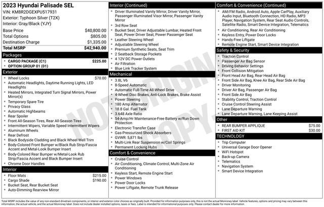 2023 Hyundai PALISADE SEL