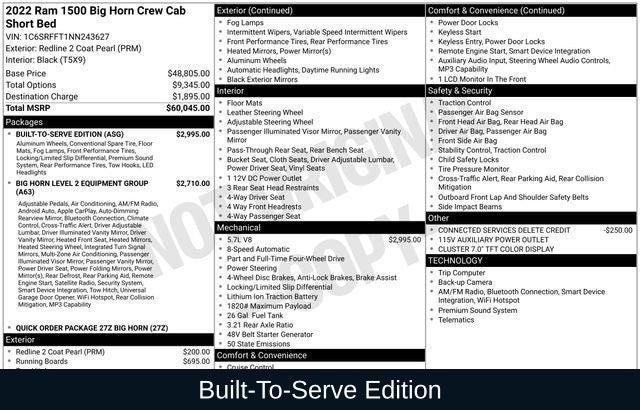 2022 RAM 1500 Big Horn/Lone Star