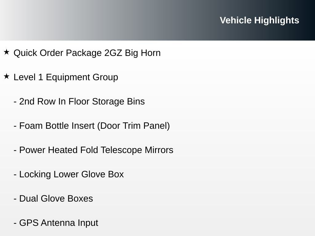 2024 RAM 2500 Big Horn