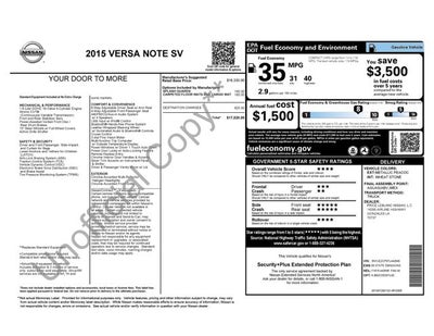 2015 Nissan Versa Note SV