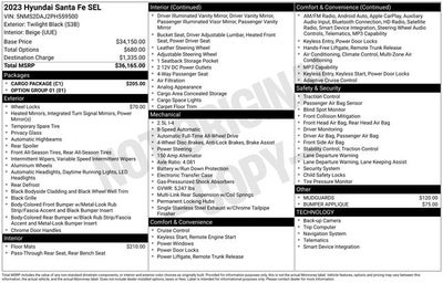 2023 Hyundai SANTA FE SEL