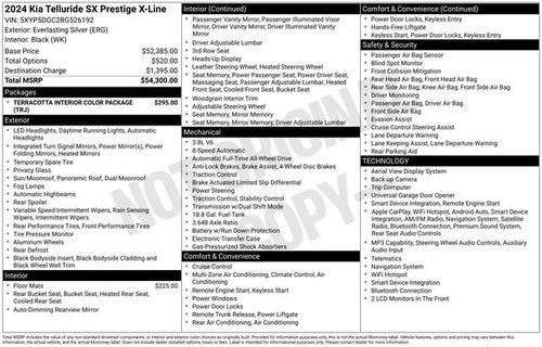 2024 Kia Telluride SX-Prestige X-Line