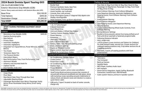 2024 Buick Envista Sport Touring