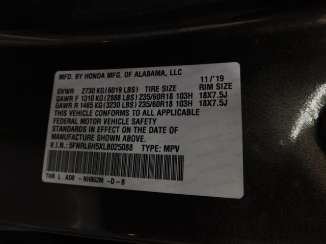 2020 Honda Odyssey EX