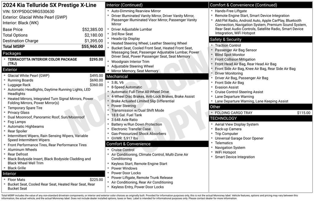 2024 Kia Telluride SX-Prestige X-Line
