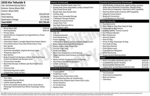 2020 Kia Telluride S