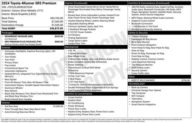 2024 Toyota 4Runner SR5 Premium