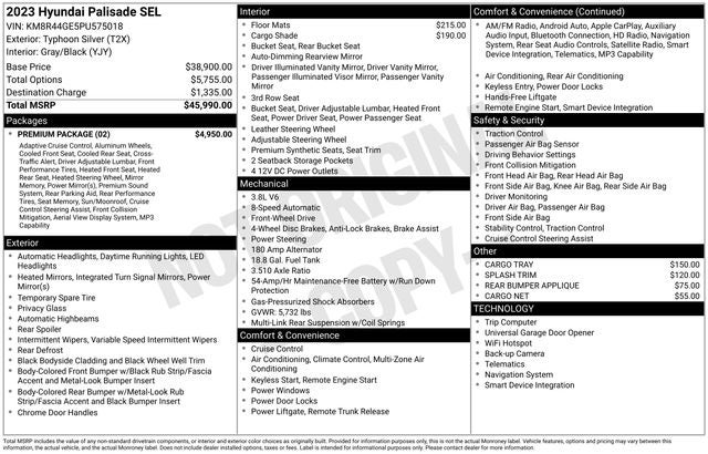 2023 Hyundai PALISADE SEL