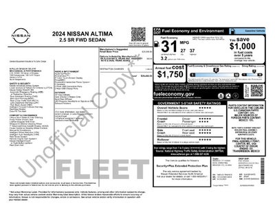 2024 Nissan Altima 2.5 SR