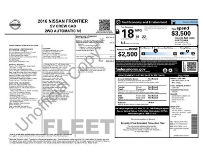 2016 Nissan Frontier Base