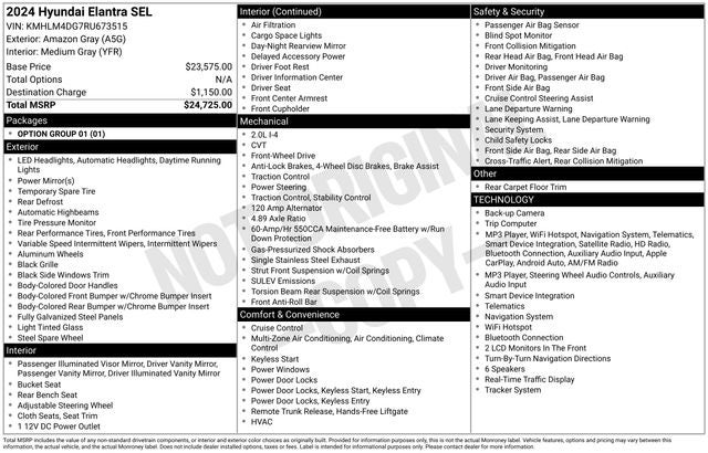 2024 Hyundai ELANTRA SEL