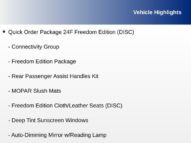 2015 Jeep Wrangler Unlimited Freedom Edition