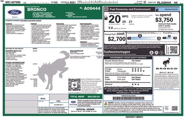 2024 Ford Bronco Big Bend