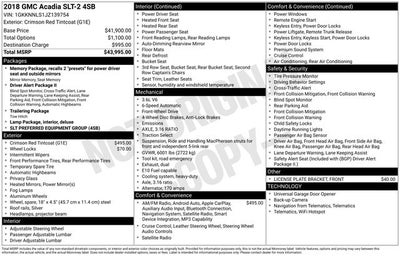 2018 GMC Acadia SLT