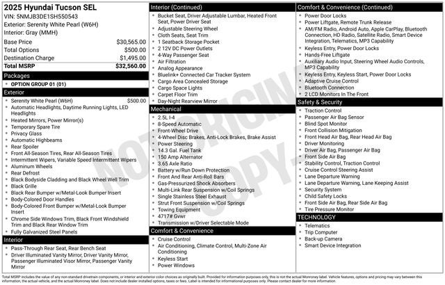 2025 Hyundai TUCSON SEL