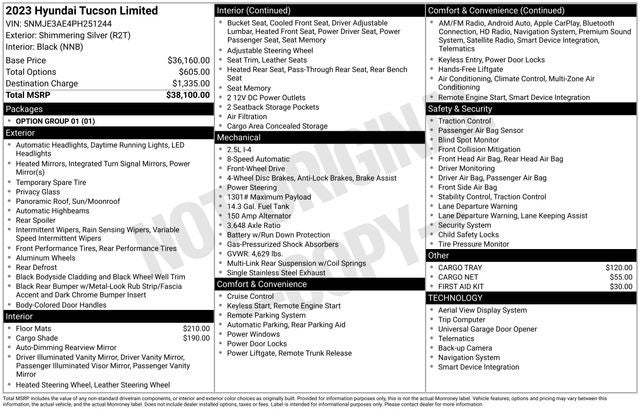 2023 Hyundai TUCSON Limited