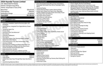 2026 Hyundai TUCSON Limited