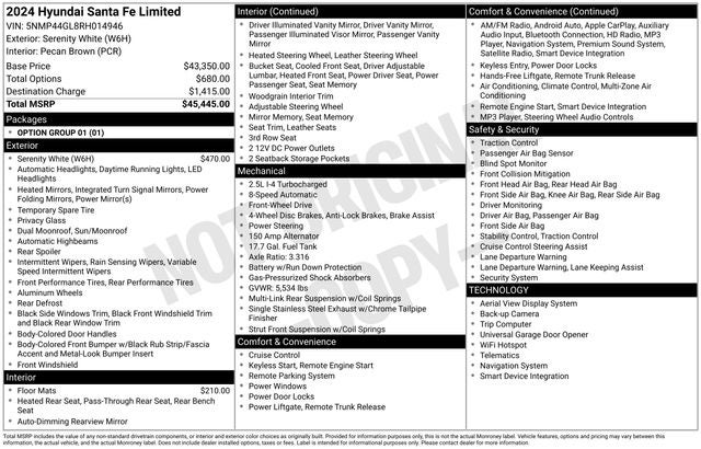 2024 Hyundai SANTA FE Limited