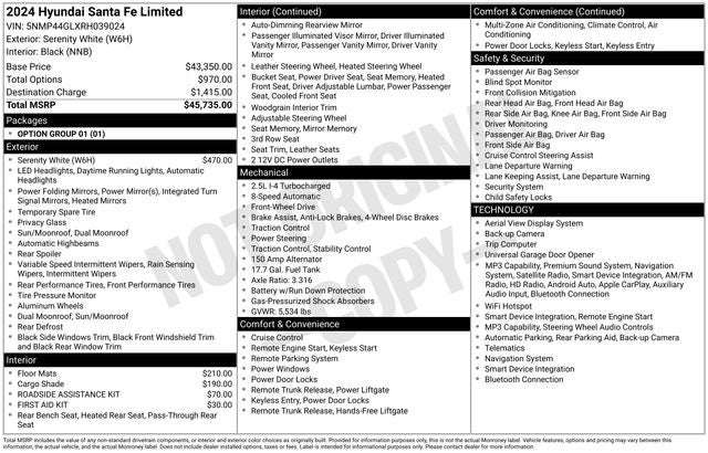 2024 Hyundai SANTA FE Limited
