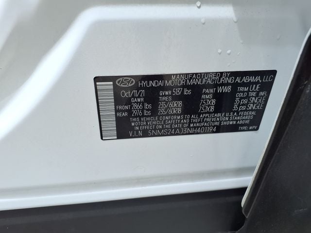 2022 Hyundai SANTA FE SEL