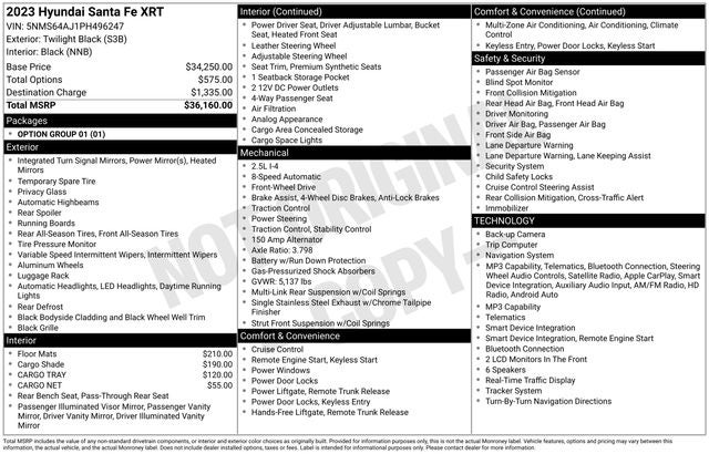 2023 Hyundai SANTA FE XRT