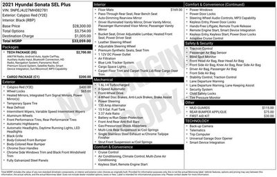 2021 Hyundai SONATA SEL Plus