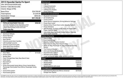 2013 Hyundai SANTA FE Sport